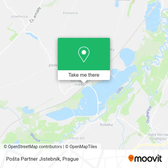 Карта Pošta Partner Jistebník