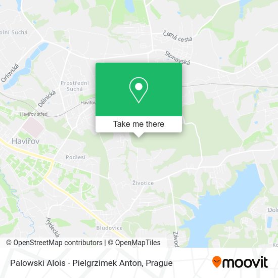 Palowski Alois - Pielgrzimek Anton map