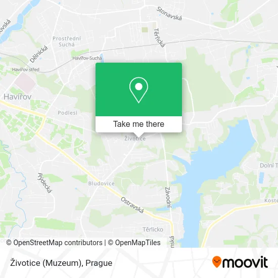 Карта Životice (Muzeum)