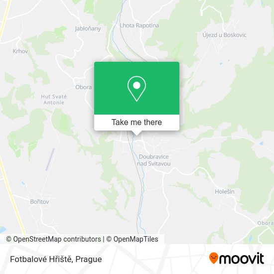 Fotbalové Hřiště map