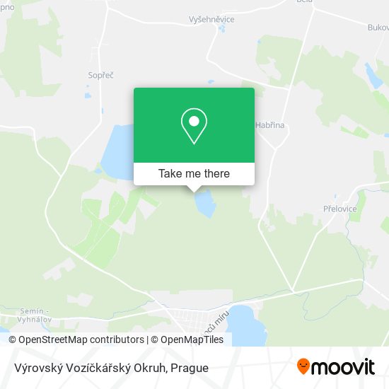 Výrovský Vozíčkářský Okruh map