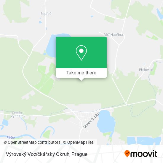 Výrovský Vozíčkářský Okruh map