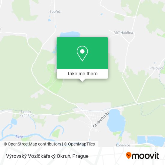 Výrovský Vozíčkářský Okruh map