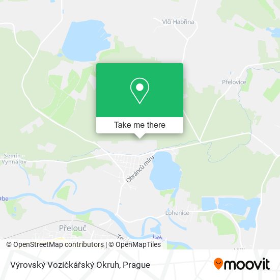 Výrovský Vozíčkářský Okruh map