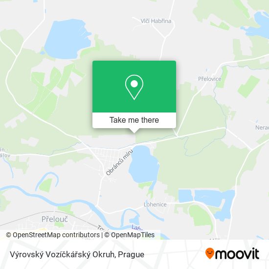 Výrovský Vozíčkářský Okruh map