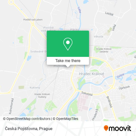 Česká Pojišťovna map