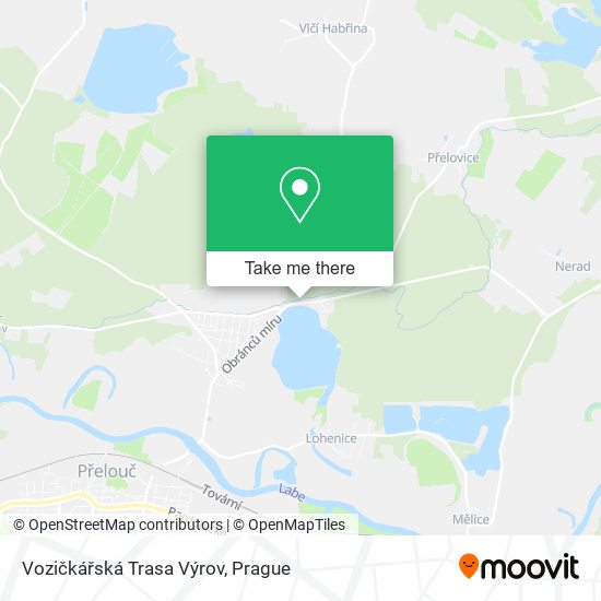 Vozičkářská Trasa Výrov map