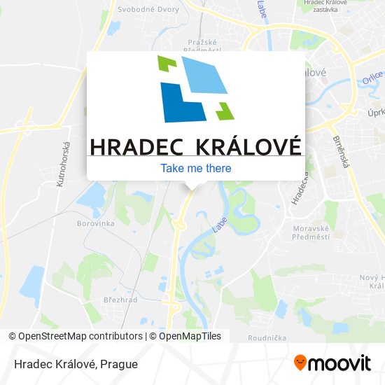 Hradec Králové map