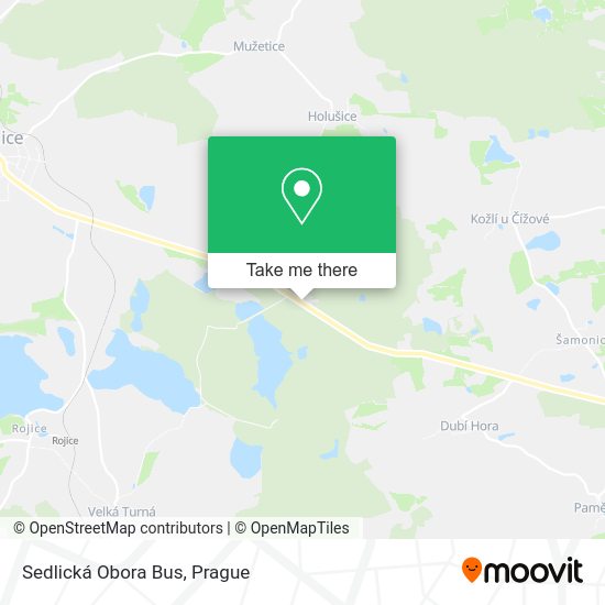 Sedlická Obora Bus map