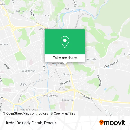 Карта Jízdní Doklady Dpmb