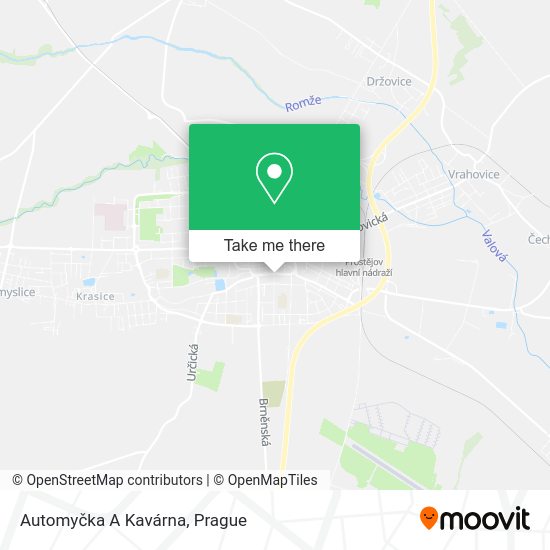 Automyčka A Kavárna map