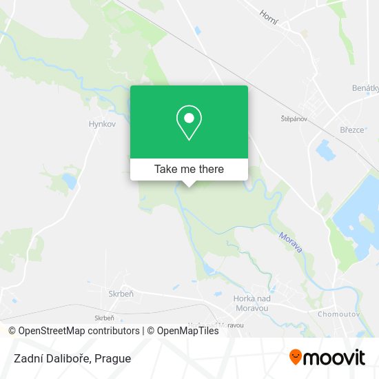 Zadní Daliboře map