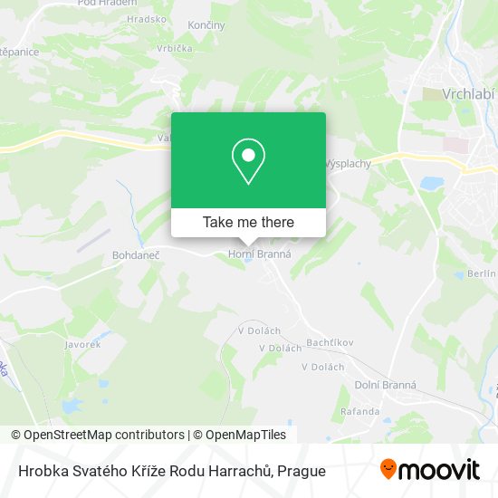 Hrobka Svatého Kříže Rodu Harrachů map