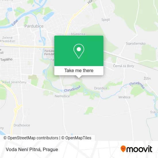 Карта Voda Není Pitná