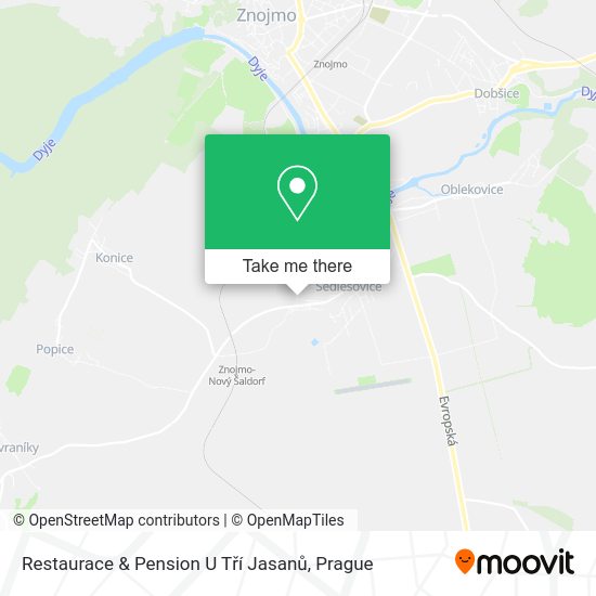 Restaurace & Pension U Tří Jasanů map