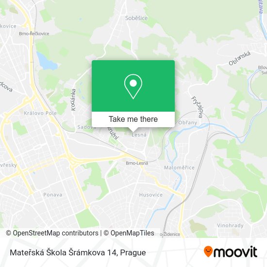 Mateřská Škola Šrámkova 14 map