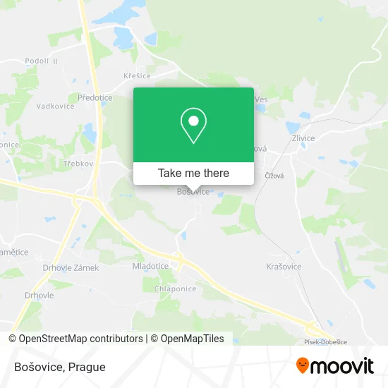 Карта Bošovice