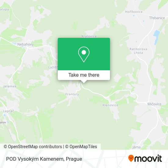 POD Vysokým Kamenem map