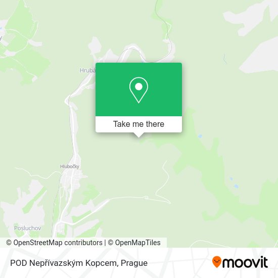 POD Nepřívazským Kopcem map