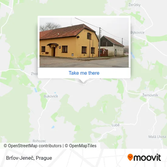 Карта Brťov-Jeneč