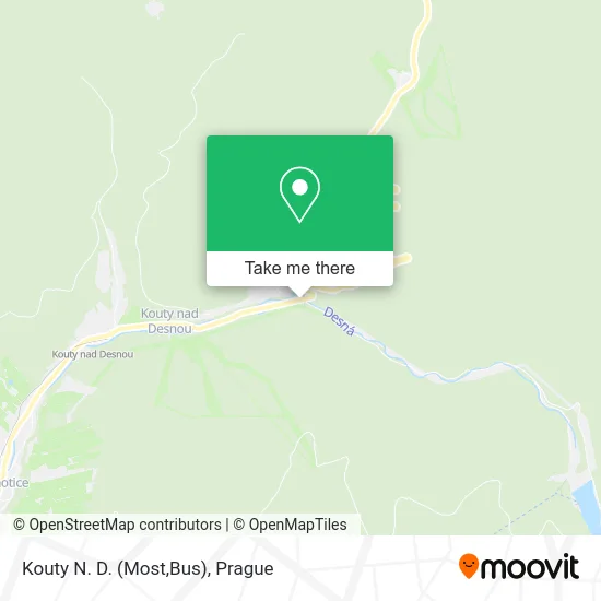 Карта Kouty N. D. (Most,Bus)