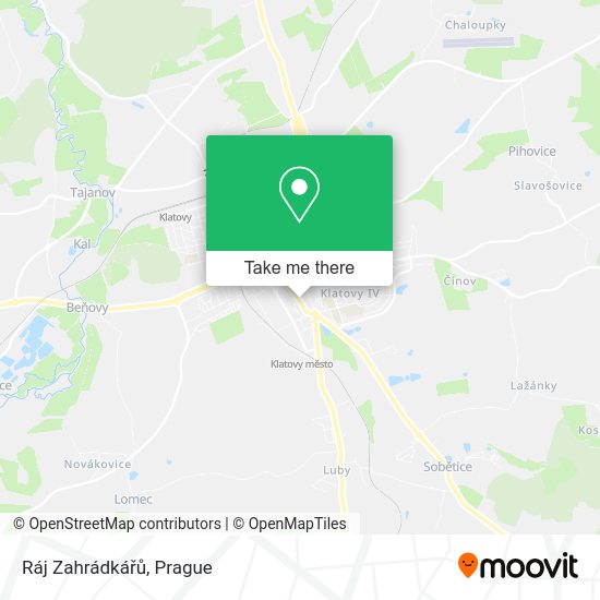Ráj Zahrádkářů map