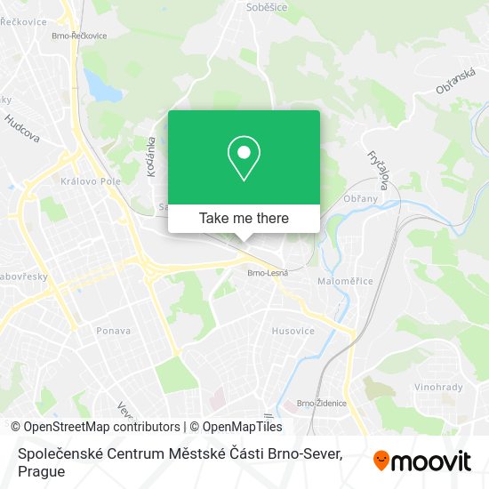 Společenské Centrum Městské Části Brno-Sever map