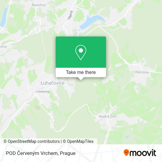 POD Červeným Vrchem map