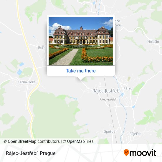 Rájec-Jestřebí map