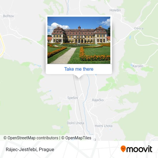 Rájec-Jestřebí map