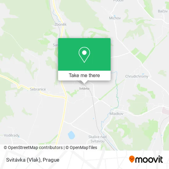 Карта Svitávka (Vlak)