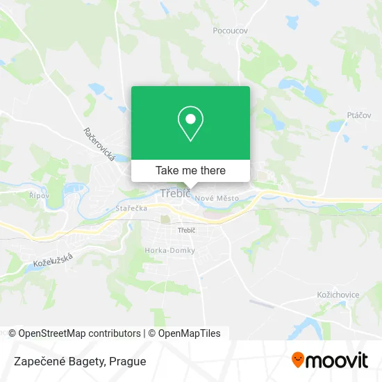 Карта Zapečené Bagety