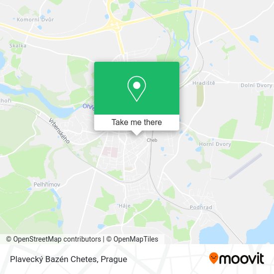 Plavecký Bazén Chetes map