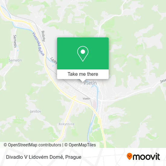 Карта Divadlo V Lidovém Domě
