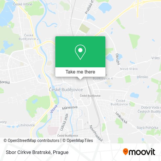 Sbor Církve Bratrské map