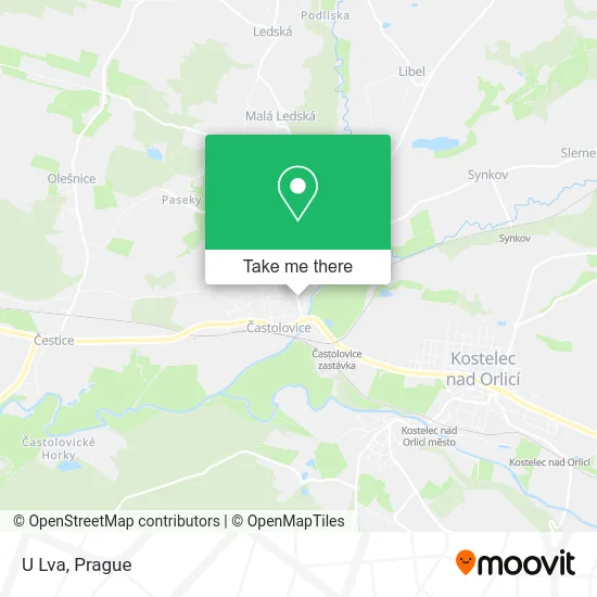 U Lva map