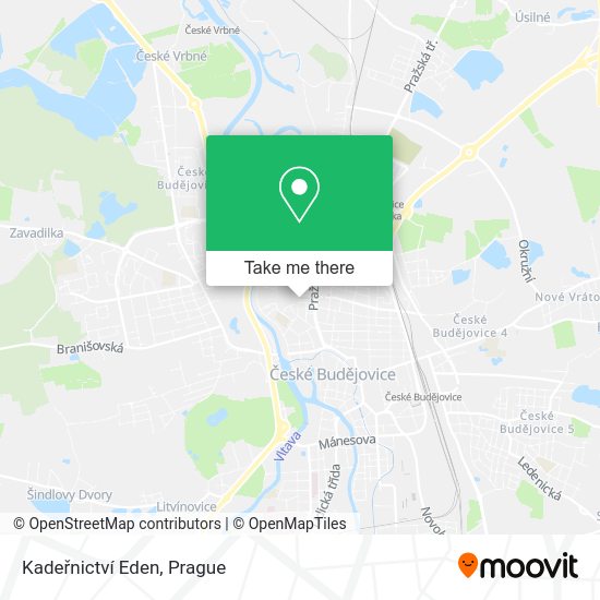 Kadeřnictví Eden map