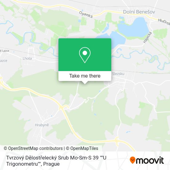 Tvrzový Dělostřelecký Srub Mo-Sm-S 39 ""U Trigonometru"" map