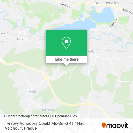 Tvrzový Vchodový Objekt Mo-Sm-S 41 ""Nad Valchou"" map