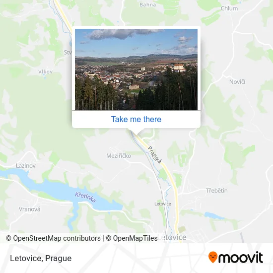 Карта Letovice