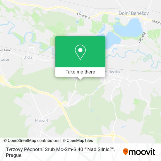 Tvrzový Pěchotní Srub Mo-Sm-S 40 ""Nad Silnicí"" map