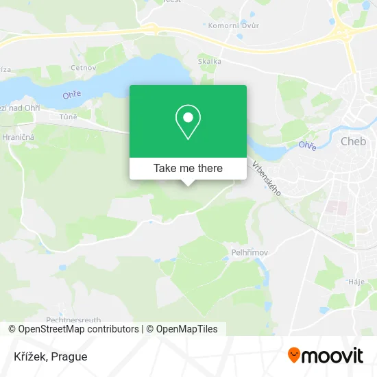 Křížek map