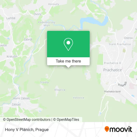 Hony V Pláních map