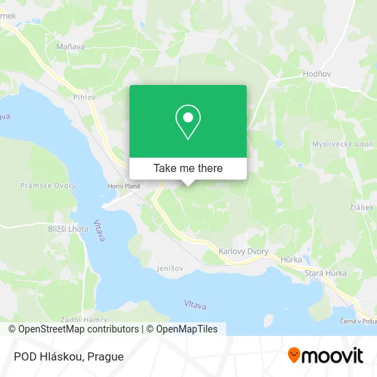 Карта POD Hláskou