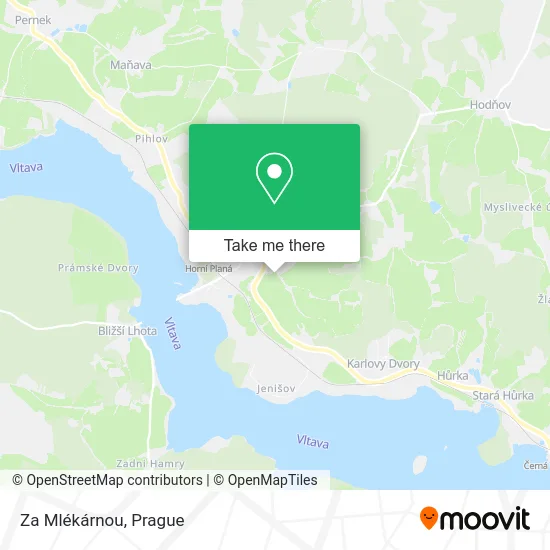 Карта Za Mlékárnou