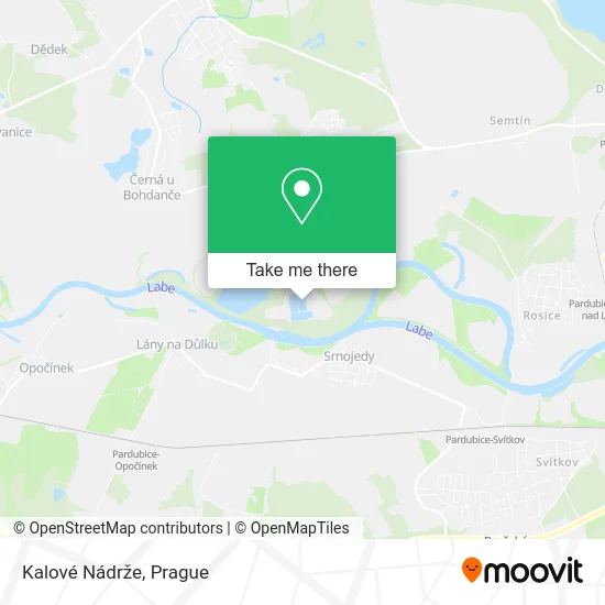 Карта Kalové Nádrže