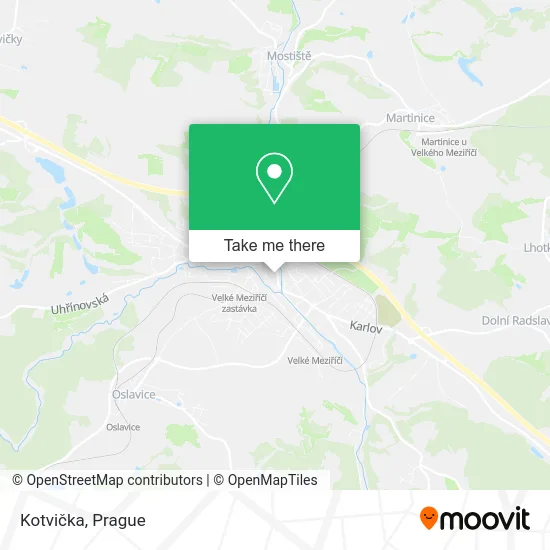 Карта Kotvička