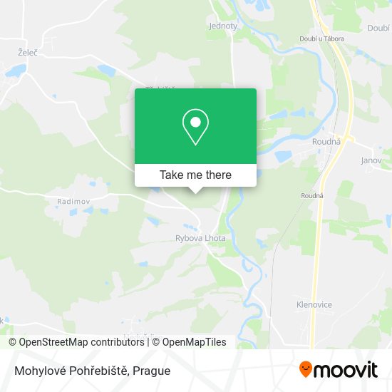 Mohylové Pohřebiště map