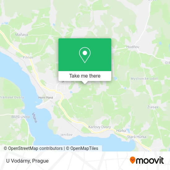 Карта U Vodárny