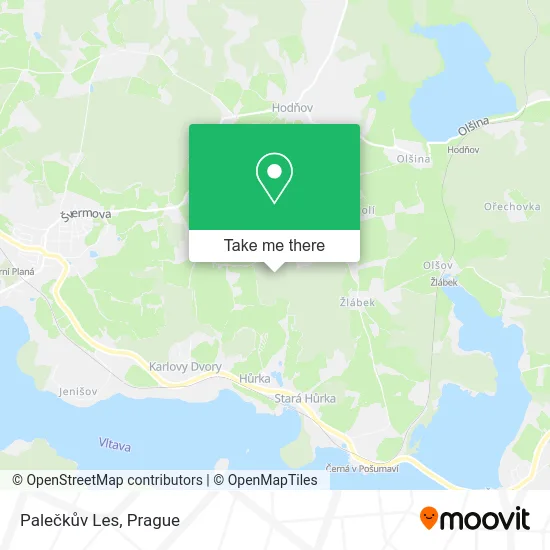Карта Palečkův Les
